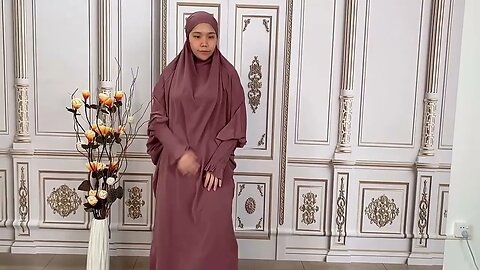 Eid Hooded Muslim Women Dress Nida Prayer Garment | ʟɪɴᴋ ɪɴ ᴛʜᴇ ᴅᴇꜱᴄʀɪᴘᴛɪᴏɴ 👇 ᴛᴏ ʙᴜʏ