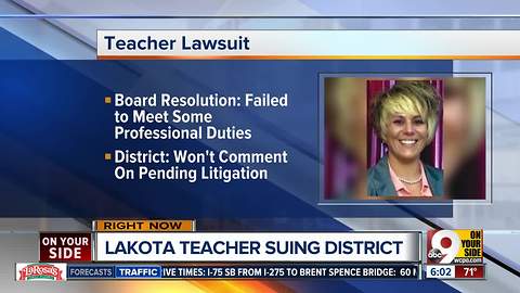 Lakota teacher sues school system over firing