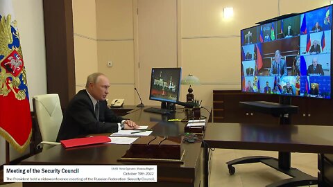 Pres. Putin held a videoconference meeting of the Russian Federation Security Council.