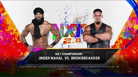NXT Jinder Mahal vs Bron Breakker for the NXT Championship