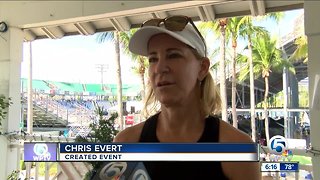 Chris Evert pro-celebrity tennis classic held in Delray Beach