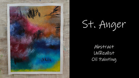 You need to see this, Inspired by the album "St Anger" Abstract UnRealist Oil Painting 11x14
