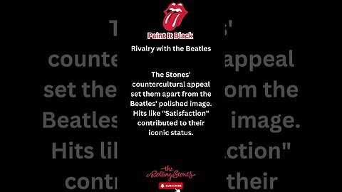 Paint It Black Rivalry with the Beatles #shorts #rollingstones #rocknroll