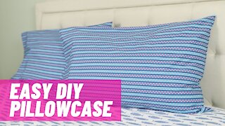 Easy Basic Pillowcase with French Seams | Beginner Sewing Project