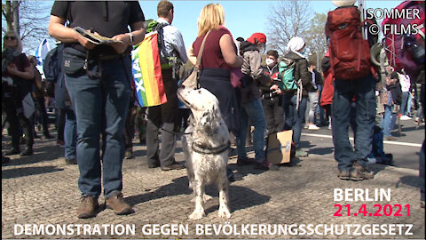 Augenblicke - Demo Berlin gegen vierte Bevölkerungsschutzgesetz 21.4.2021 (Rebecca Sommer)