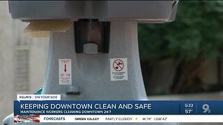 Downtown Tucson cleaning regimen increases amid pandemic