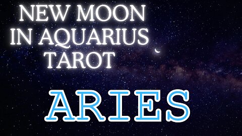 Aries ♈️- Creating your bubble! New Moon in Aquarius tarot reading #aries #tarotary #newmoon #tarot