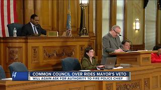 Milwaukee common council overrides Mayor's veto, wants authority to fire police chief