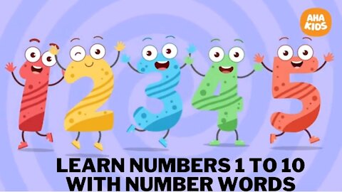 COUNTING NUMBERS 1-10 with WORDS