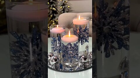 Christmas Floating candles DIY 🎄 #chritmasdecorations #christmasdecor #rocioruiz #christmasdiydecor