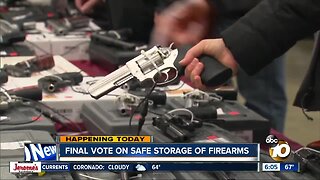 Final vote to be held for San Diego gun storage measure
