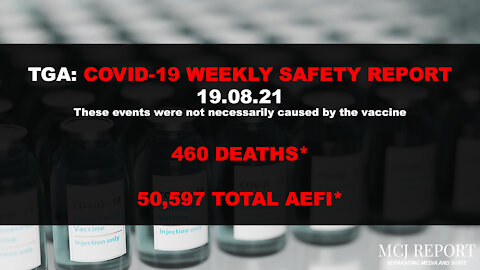 TGA weekly safety report on COVID-19 vaccines