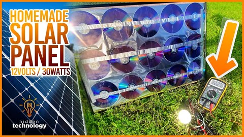 I turn a bunch of old CDs into a SOLAR PANEL for your home | Homemade Free Energy