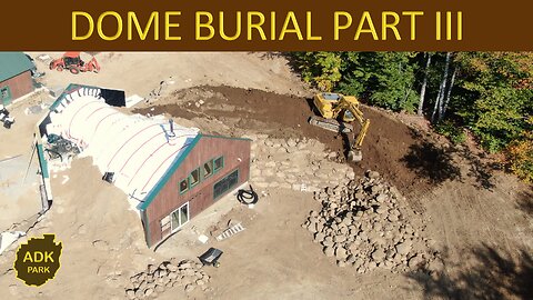 Concrete Dome Home BURIAL Part III - Rip Rap ROCK!