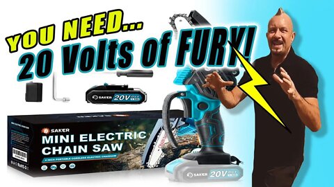 Got Tree Limbs? You NEED The Saker Mini Electric Chain Saw! | Review by The Ranch Network
