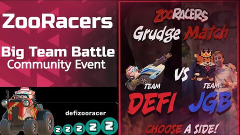 ZooRacers Big Team Brawl ZooGames Community event! #zoogames #web3 #pc #mac #android
