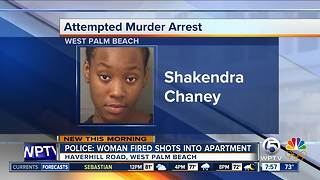 West Palm Beach woman charged with attempted murder after shots fired into apartment with woman, child