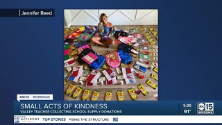 Valley teacher organizes school supplies donation