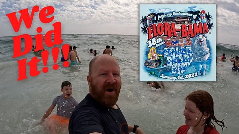 FLORA-BAMA POLAR BEAR DIP: Bringing in 2022 with a Jump into the Gulf of Mexico!