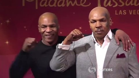 Mike Tyson unveils his waxwork in Las Vegas