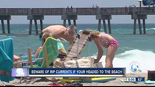 Lifeguards warn about rip currents