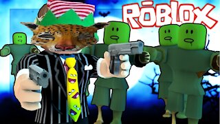 Playing Zombie Outbreak on Roblox