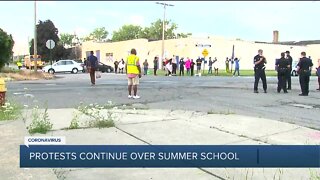 Summer school safety protest expands to court as parents speak out