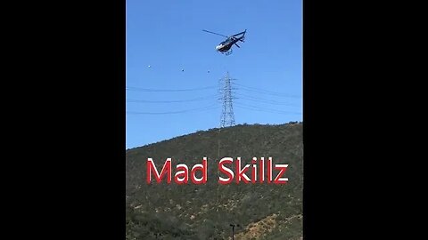 Helicopter Drops CRAZY big white sacks HIGH WINDS | D.I.Y in 4D