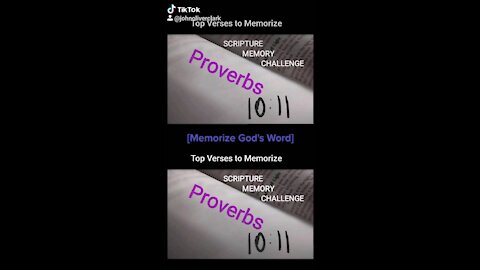Top Verses To Memorize, Proverbs 10:11