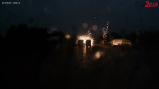 Lightning Strikes Parked Lorry