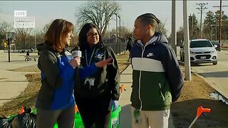 Local students clean up trash near Silver Spring Neighborhood Center