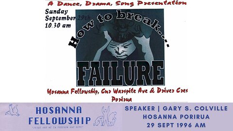 How To Break Failure (Gary Colville) | Hosanna Porirua