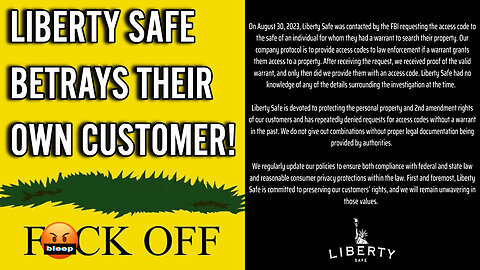 Liberty Safe THROWS a customer to the wolves and gets DESTROYED on Twitter!!