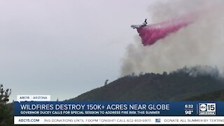 Wildfires destroy 150k+ acres near Globe