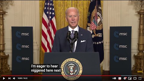Biden says the N word live, on international TV.