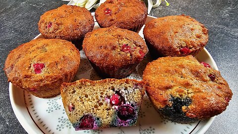 Easy and tasty muffins for tea or coffee! Gluten free muffins recipe!