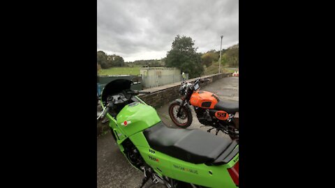 AJS Tempest 125 Scrambler / Kawasaki GPX 750R, Up Dale Down Yonder Part 2, Route 59 Café - Home