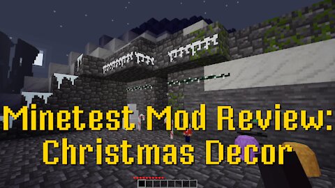 Minetest Mod Review: Christmas decor