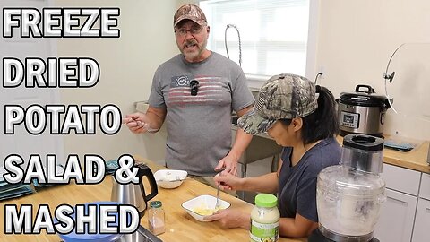 Freeze Drying mashed and cubed potatoes for potato salad