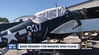 Pilot offering $30,000 reward for location of crashed WWII plane in Arizona