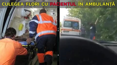 ASISTENTA CULEGEA FLORI CU PACIENTUL ÎN AMBULANȚĂ