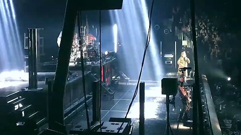 Rammstein Live in Concert in Vegas Till Lindemann Walking On Stage Back Stage Shot
