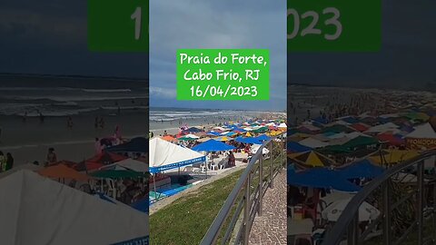 Praia do Forte, Cabo Frio, RJ. 16/04/2023