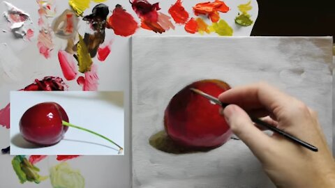 Tutorial Acrylic Still Life Painting Techniques - Part 1 of 5