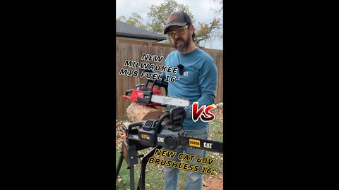 NEW Milwaukee M18 FUEL 16" Chainsaw VS. NEW CAT 60V Brushless 16" Chainsaw!