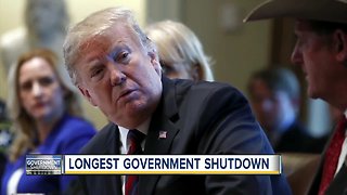 Current government shutdown breaks record for longest in US history