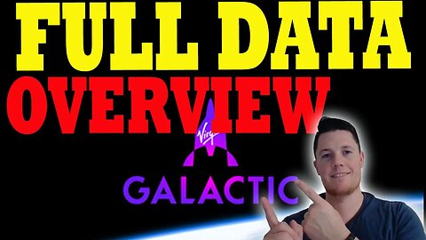 Where is Virgin Galactic Going NEXT │ FULL Virgin Galactic DATA Overview ⚠️ Investors Must watch