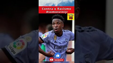 VINI JR ATACADO POR RACISMO #corta #exclusivo #uefa SAY NO TO RACISM