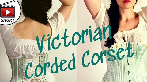 Making a Victorian Corded Corset #shorts