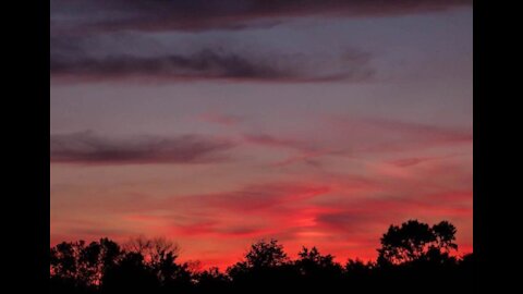 Sunset Over I-5 Through Lathrop, CA